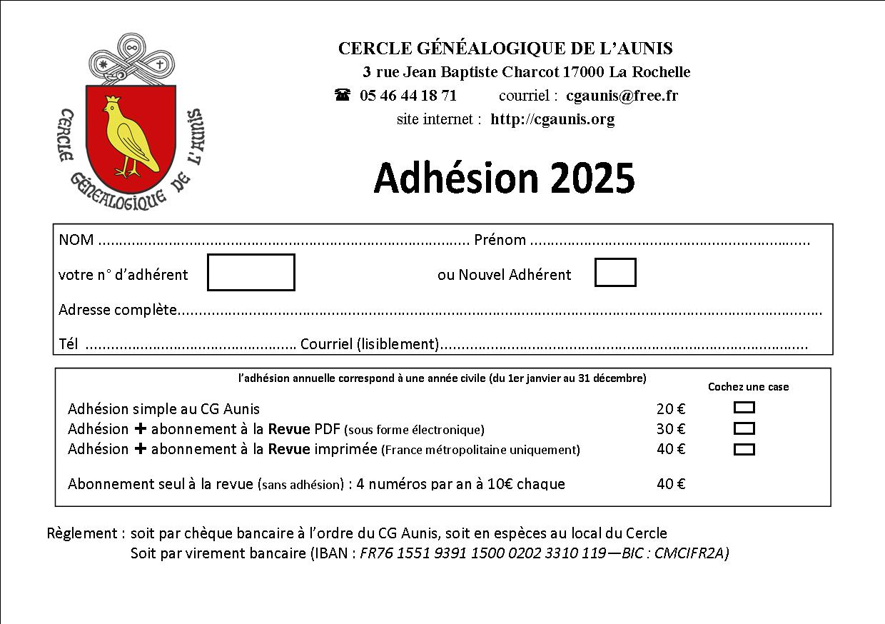 bulletin d'adhésion A5